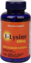 L-Lysine 500mg - Holland & Barrett - 100 Tabletten - Sportvoeding