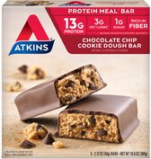 Atkins | Protein Bar | Chocolate Chip Cookie Dough Bar | 5 x 60 gram | Snel afvallen zonder poespas!
