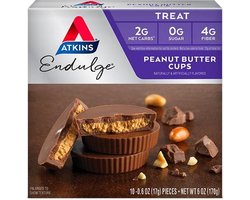 Atkins | Endulge | Chocolade Peanut Butter Cups | Doos | 10 x 17 gram | Koolhydraatarm eten doe je zó!
