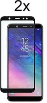 Samsung A6 2018 Screenprotector - Beschermglas Samsung galaxy A6 2018 Screen Protector Glas - Full cover - 2 stuks