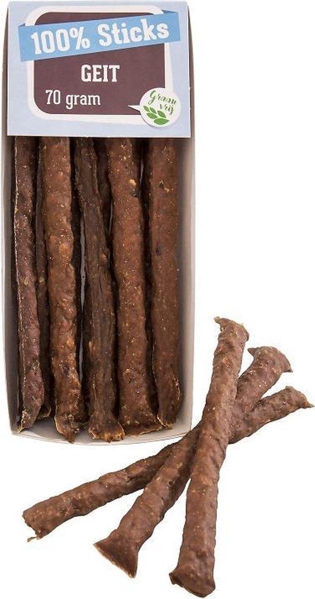 100% Geitensticks -10 x 70 gram-hondensnack-Animal King