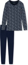 Schiesser Essentials Comfort Fit Vrouwen Pyjamaset - Donkerblauw - Maat 46