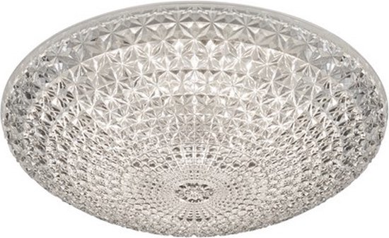 REALITY KUMA Plafonniere - Wit - incl. 1x LED 12W - Transparant helder