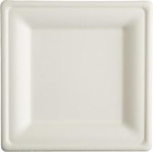 Suikerriet Borden Vierkant 20 cm - 500 stuks