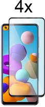 Samsung A11 Screenprotector - Beschermglas Samsung galaxy A11 Screen Protector Glas - Full cover - 4 stuks