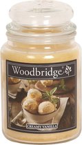 Woodbridge Creamy Vanilla 565g Large Candle met 2 lonten