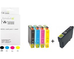 Improducts Improducts® Inkt cartridges Alternatief Epson T603XL / T603 603xl multi pack + zwart alleen geschikt voor printers Expression Home XP-2105 XP-3100…