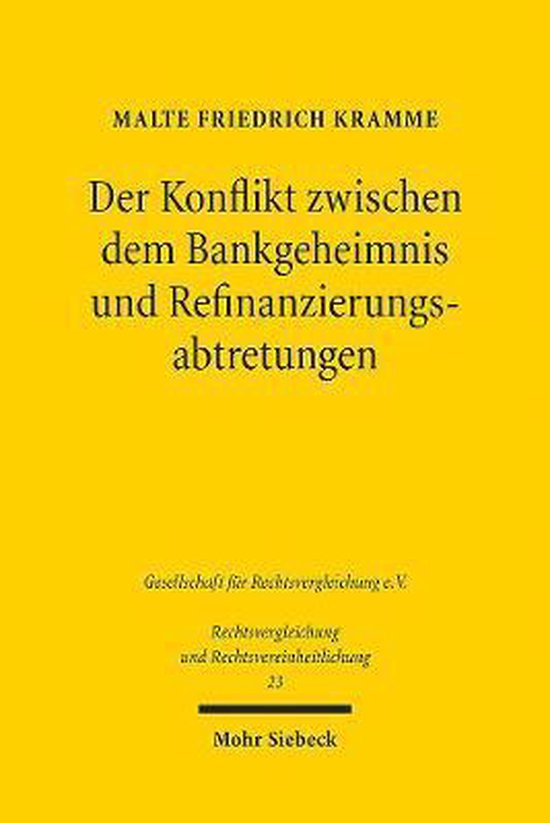 Der Konflikt zwischen dem Bankgeheimnis und Refinanzierungsa ... - cover