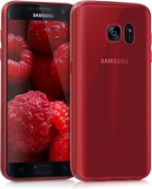 kwmobile telefoonhoesje voor Samsung Galaxy S7 - Hoesje voor smartphone - Back cover in hoogglans rood