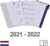 Kalpa 6336-25-26 Pocket 6 Ring Planner Vulling 1 Week per 2 Paginas Jaardoos EN FR DE NL 2025 2026