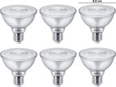 6 stuks Philips LED PAR30 E27 9.5W 2700K 25º Dimbaar