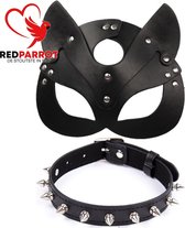 Masker met halsband | SM Masker | BDSM | Kat | 2-delig | Masker
