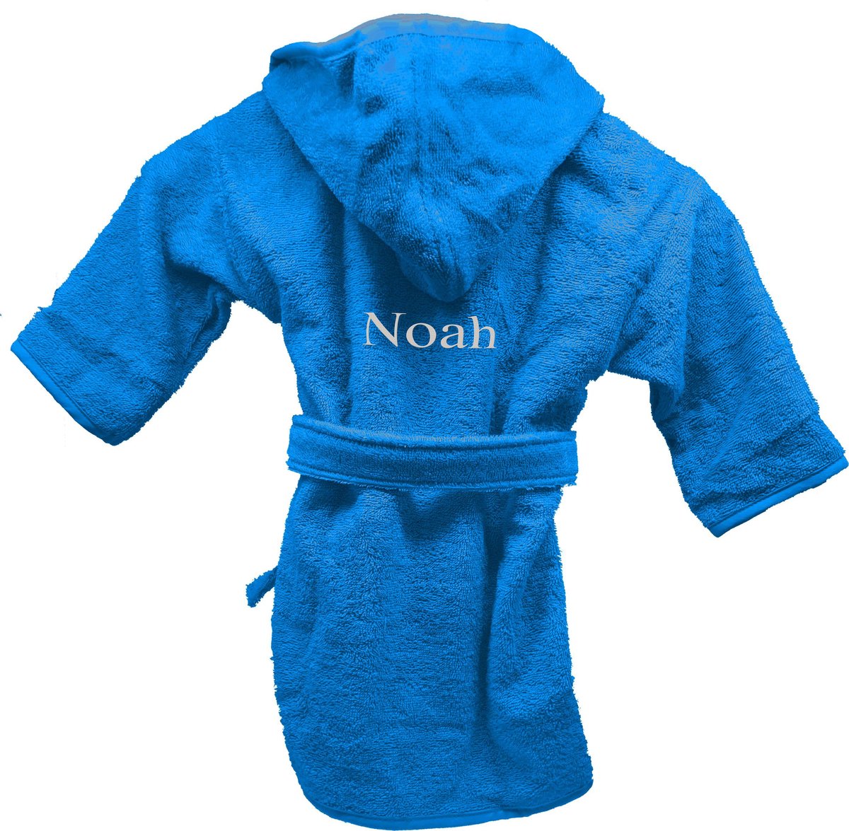 Badjas uni line 2-4jr - turquoise - met GRATIS geborduurde naam Badjas uni line 2-4jr - turquoise - met GRATIS geborduurde naam