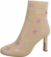 Sergio Todzi hak laarsjes sterren in beige 39