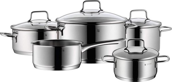 Topfset Induktions Scheffler Kochtopf Induktion Töpfe Set 6-teilig,Antihaft-beschichtete Topfe,Kochtopf Set mit Glasdeckel,Spülmaschinenfest-Black(HL-21PS62