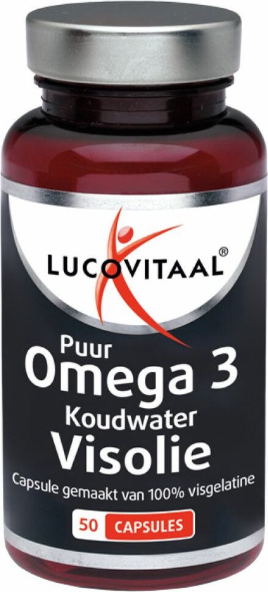 Lucovitaal - Koudwater Visolie Omega 3 Puur - 50 capsules - Visolie - Voedingssupplement
