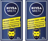 Nivea Men Short Beard & Skin Gel Baardolie Multi Pack - 2 x 50 ml