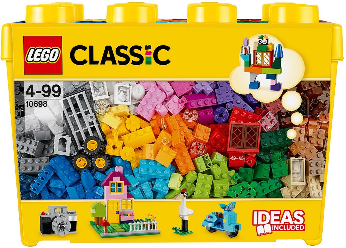 Gehuurd Majestueus voorbeeld LEGO Classic Creatieve Grote Opbergdoos - 10698 | bol.com