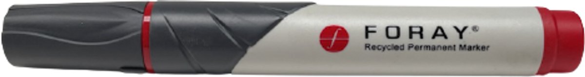 Foray Recycled Permanent Markers Rood 1-3mm Ronde Punt - 12 stuks