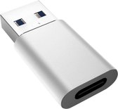 USB A naar C adapter - USB 3.1 gen 1 - Aluminium - Zilver - Allteq