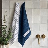 Riviera Maison Leonie - RM Daily Catch Kitchen Towel 2pcs - Keukendoeken - 2 stuks