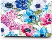 Macbook Hoes Case - Hard Cover voor Macbook Air 13 inch (modellen t/m 2017) A1369/A1466 - Laptop Cover - Bloemen Tekening