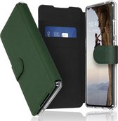 Accezz Xtreme Wallet Booktype Samsung Galaxy S21 FE hoesje - Donkergroen
