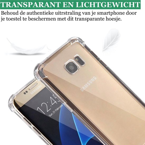 Samsung Galaxy S7 Edge - Coque arrière transparente - Étui anti-chocs | bol