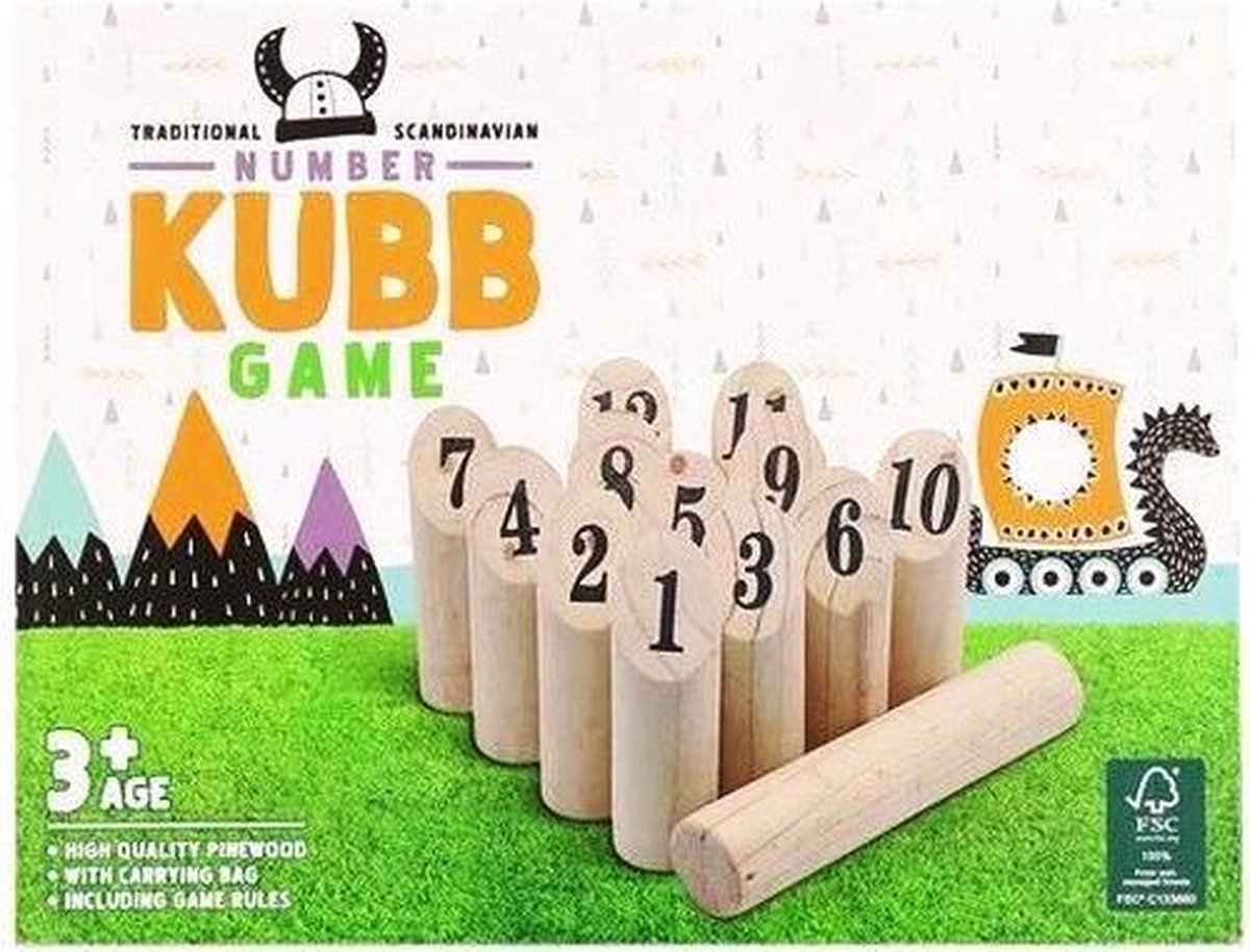 Kubb Original - Kub Spell Volwassenen en Kinderen - Kubbs Kubben Kubben | bol.com