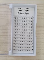 Lashes&More - 6D "Try out set" (13 trays) - Pre-Made Volume Fans - 8mm-14mm  0.07 D krul