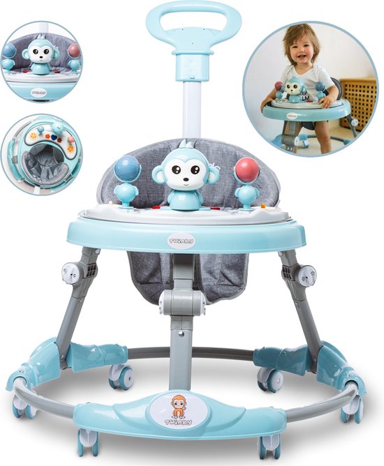 Beknopt nerveus worden Balling Twinky® Babywalker – Luxe Loopstoel met 3-delige speelset – Loopstoeltje  voor Baby... | bol.com