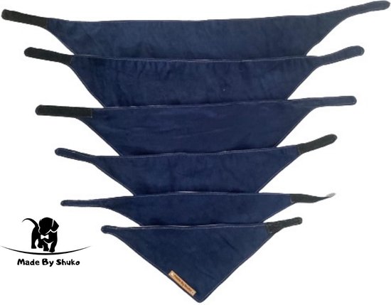 Bandana pour chien. Taille L dans les couleurs bleu foncé et gris clair. Peut être porté des deux côtés. Écharpe. foulard. Mode Chiens . vêtements de chien. Mode animaux de compagnie. MadeByShuko.