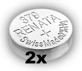 RENATA 379 / SR521SW zilveroxide knoopcel horlogebatterij 2 (twee) stuks
