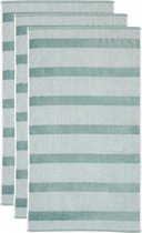 Beddinghouse Sheer Stripe set van 3 Douchehanddoeken - 60x110 cm - Groen