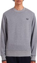 Fred Perry Crew Neck  Trui - Mannen - licht grijs/zwart