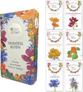 OwnGrown - Zadenset Eetbare bloemen - 6 verschillende soorten eetbare bloemen - Eco-vriendelijke verpakking
