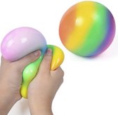 Soft squeeze ball regenboog | fidget toys | anti stress bal