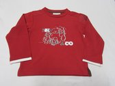 noukie's , jongen, t-shirt lange mouw , rood , NKS & co , 3 jaar 98
