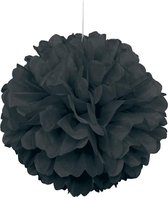 Pompon Zwart 40cm