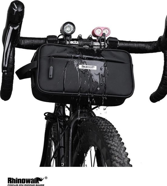 Stuurtas - Bikepacking - Frametas - Waterdichte zwarte Tas voor Racefiets  of... | bol.com