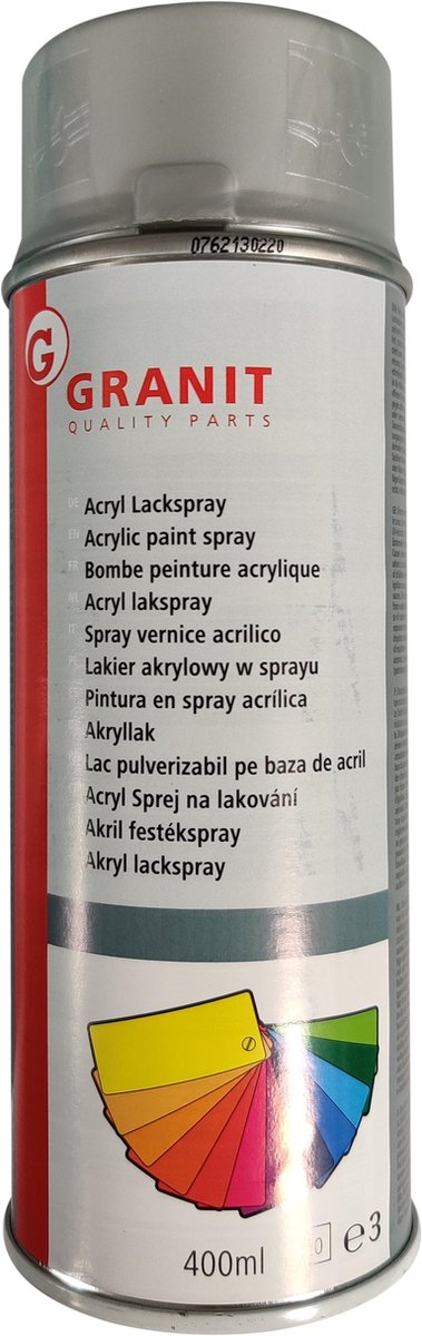 Granit Acryl Lakspray - Spuitlak - Uitstekende Hechting - Zilver - Metaal - Hoogglans