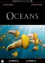 DVD cover voor 'Oceans' van Prestige Collection, met kwallen onder water.