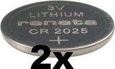 Renata CR2025 Lithium knoopcel horlogebatterij 2 (twee) stuks