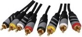 HQ 6 RCA male - 6 RCA male cable 2.5m