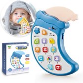 Baby Speelgoed Telefoon  – Educatief Speelgoed - Baby GSM – Kindertelefoon – Kraamcadeau Jongen en Meisje – 12 Knoppen - Incl. batterijen