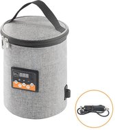 BrightWise® Flessenwarmer Auto ook voor Voedsel Inclusief Autolader - Flesverwarmer - Flessenwarmer onderweg - Flessenwarmer USB - Waterdicht - Temperatuurregelaar