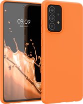 kwmobile telefoonhoesje geschikt voor Samsung Galaxy A52 / A52 5G / A52s 5G - Hoesje voor smartphone - Back cover in fruitig oranje