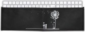 kwmobile hoes voor Apple Magic Keyboard met numeriek toetsenbord - Beschermhoes voor toetsenbord - Keyboard cover - Paardenbloemen Liefde design