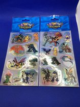 Raamstickers Digimon dinos - raamsticker - stickers - tcg - game - dinosaurus - dino - speelgoed -