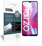 dipos I 2x Pantserfolie mat compatibel met Oppo Realme Narzo 20A Beschermfolie 9H screen-protector (expres kleiner dan het glas omdat het gebogen is)